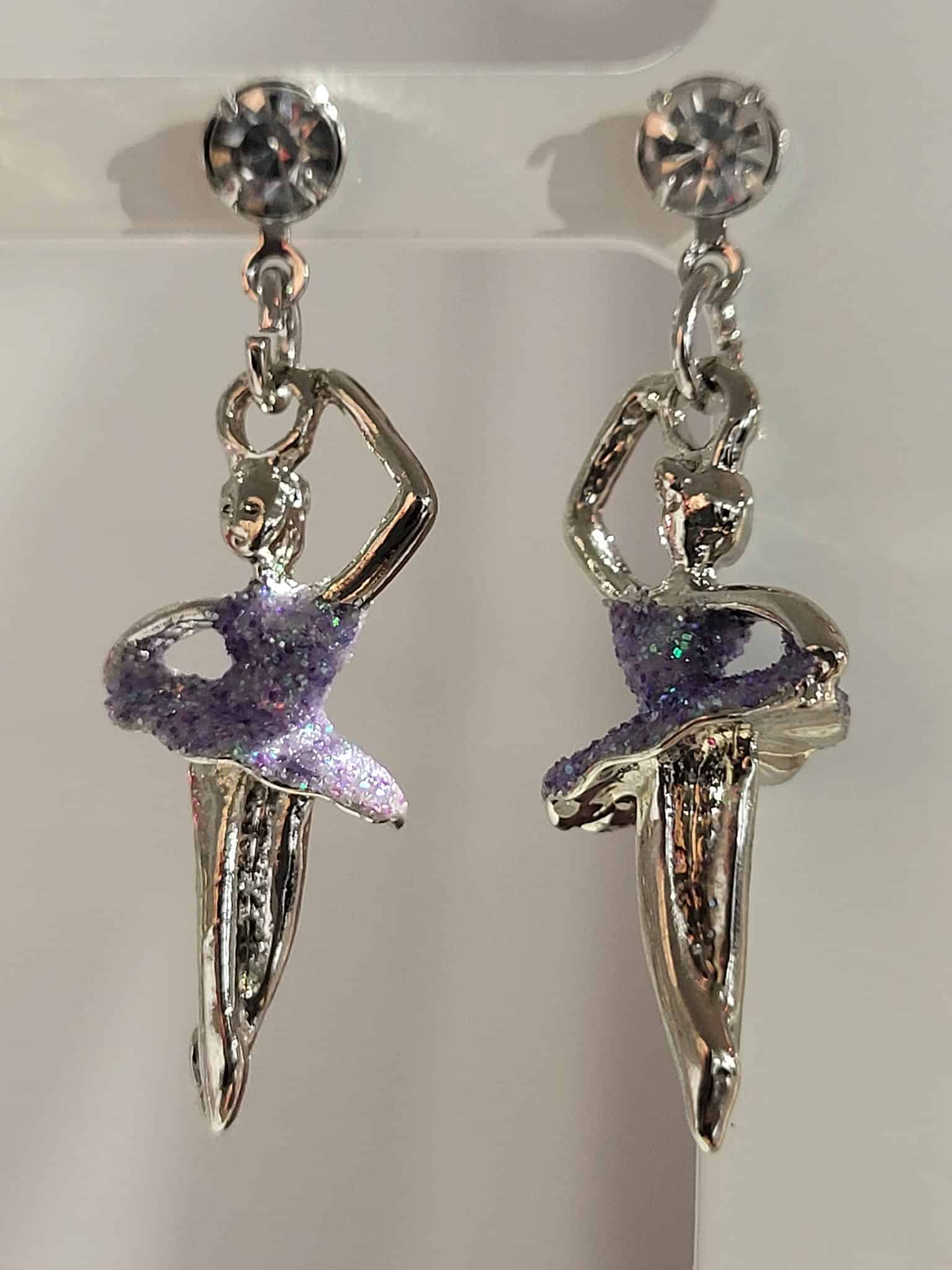 Boucles D'oreilles Danse Paillettes Et Strass – Image 9