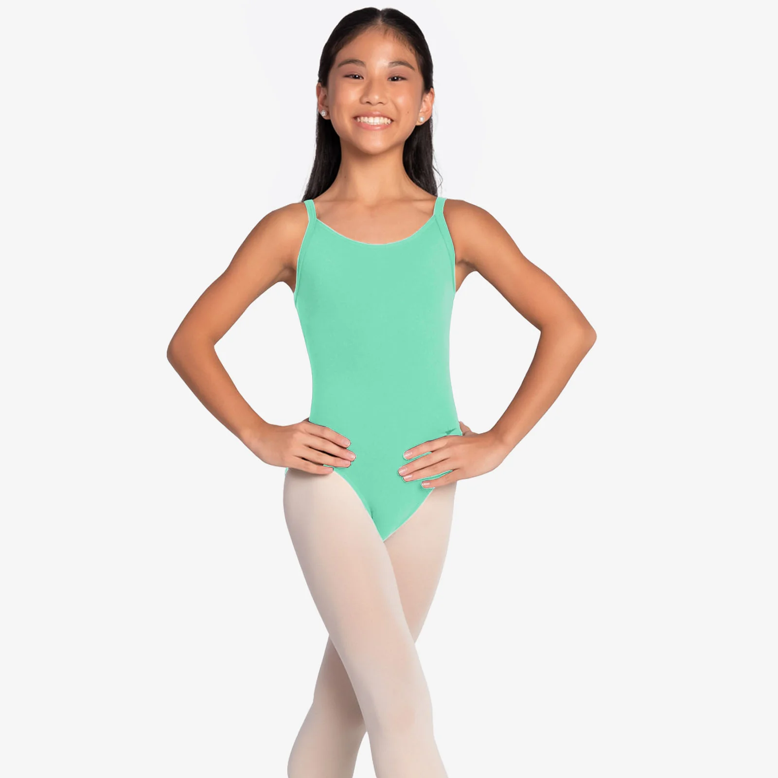 Justaucorps camisole enfant avec strass bretelle dos SL-175 – Image 4
